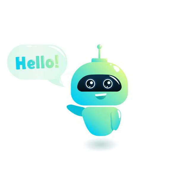 GoCommercially chatbot illustration greeting a visitor